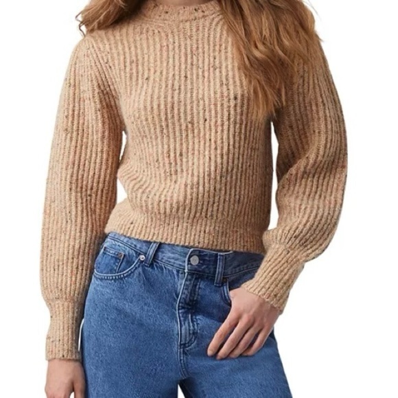 French Connection Sweaters - French Connection Natalya Ribbed Wool Blend Sweater